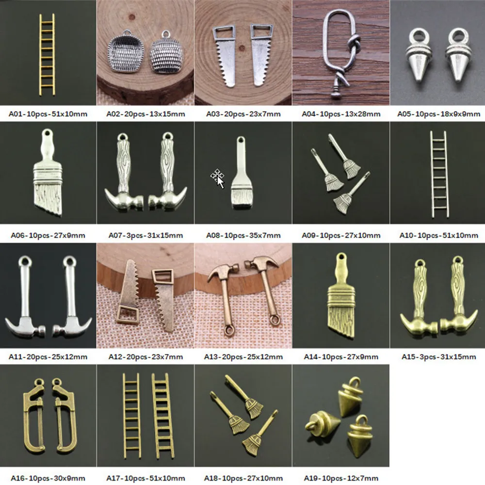 

New Arrival House Repair Tools Charms For Jewelry Making Gifts For Women