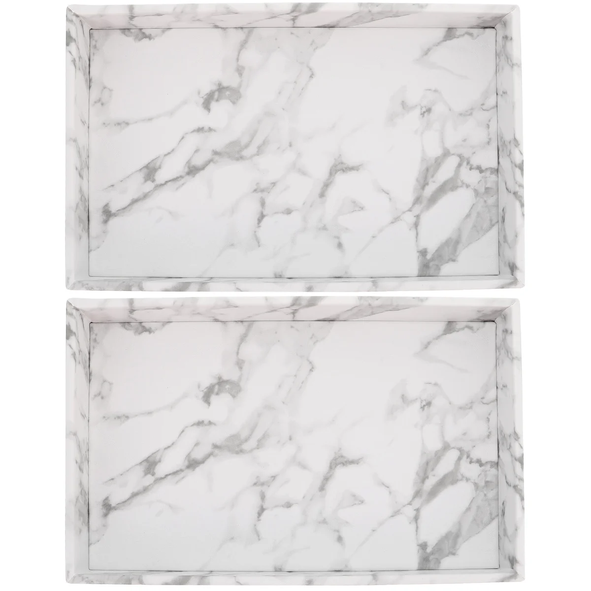 

2 Plate Modern Toiletry Storage Tray Bathroom Storage Plate