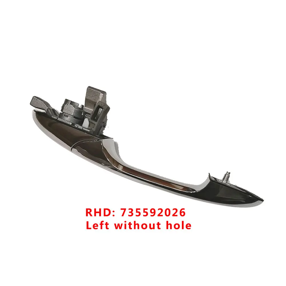 LHD 735485875 735451696 RHD 735592012 735592026 Drivers Or Passenger Outer Door Handle With Chrome For Fiat 500 2007-2020 |