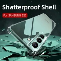 shockproof case for samsung galaxy s22 s22 plus ultra s21 s20 phone soft tpu transparent clear silicone back cover 2022 new