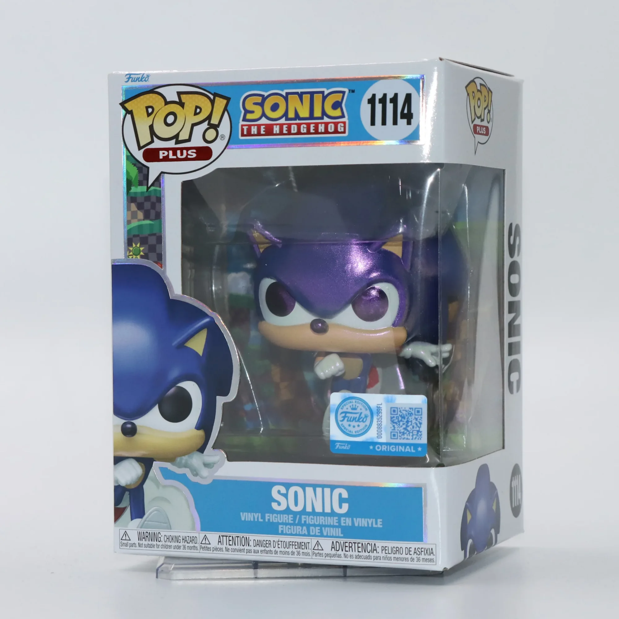 Фото Фигурка Sonic (перламутровая) из аниме Sonic The Hedgehog от Funko POP # Официальные аутентичные фигурки ограниченной серии 1114: подарок для фанатов №2