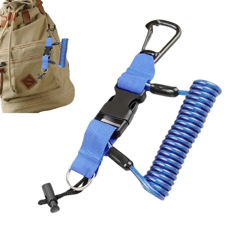 

Underwater Camera Lanyard Retractable Diving Accessories Scuba Underwater Coil Camera Light Lanyard Diver Clip Belt Buckle