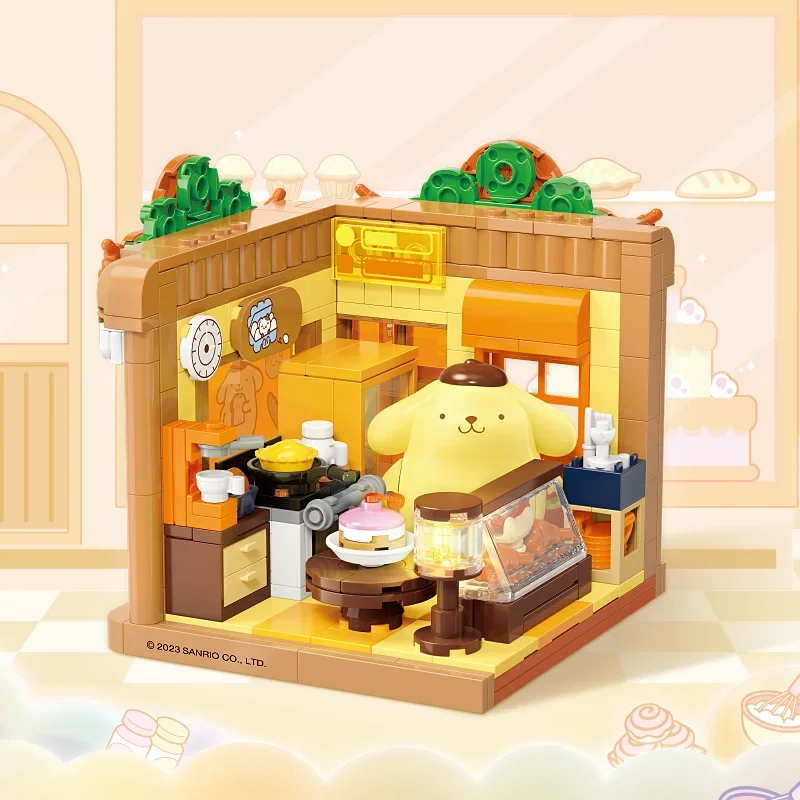 Sanrio строительные блоки серии таинственной комнаты Hello Kitty фигурка Kuromi детская