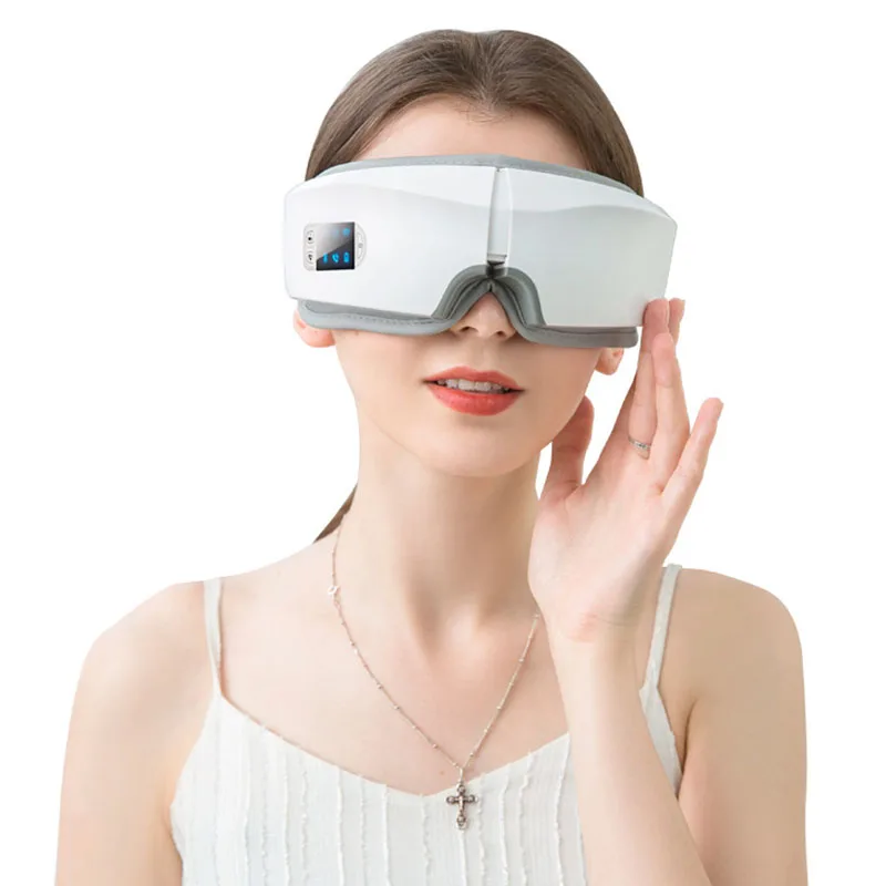 

New Eye Massager 4D Smart Airbag Vibration Hot Compress Bluetooth Eye Massage Glasses Fatigue Pouch Wrinkle Eye Care Instrument
