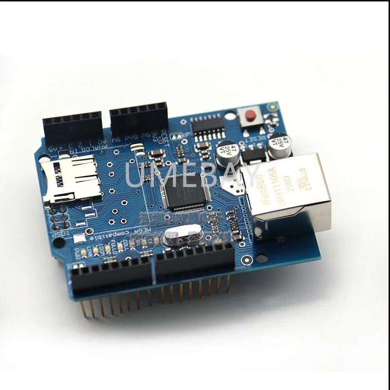 

New version of Ethernet W5100 network expansion board module SD card expansion compatible with Arduino