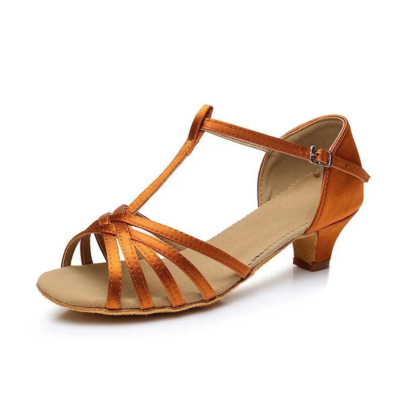New Arrival Children Latin Dance Shoes Ballroom Tango Salsa Latin Dance Shoes For Ladies Women Professiona Low Heel Shoes 3/4CM