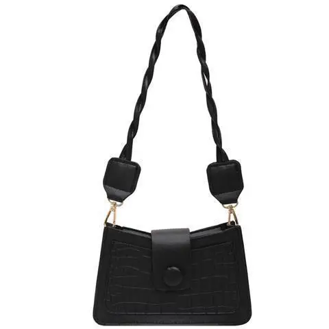 

2022 New Women's Fashion Handbags Solid Color PU Leather Shoulder Underarm Bag Casual Women Hobos Handbags Retro Messenger Bags