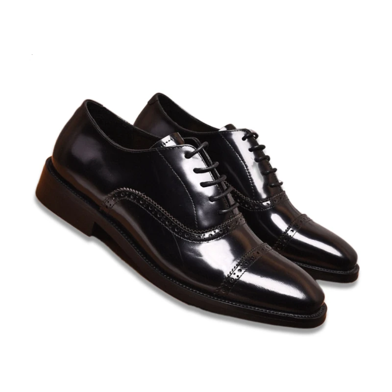 

Eioupi New Arrival Classic Real Full Grain Leather Cowhide Lining Men's Business Black Dress Shoes