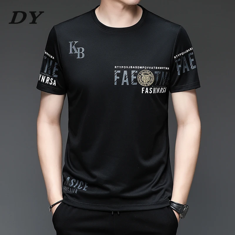 

DY 2022 Mens Fashions Top Quality Summer Designer Brand Tops Classic Elastane T Shirts Short Sleeve Men Clothes Casual Clothing