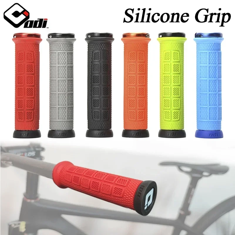 ODI MTB ручки на руль с стопорным кольцом силиконовые нескользящие чехлы велосипеда