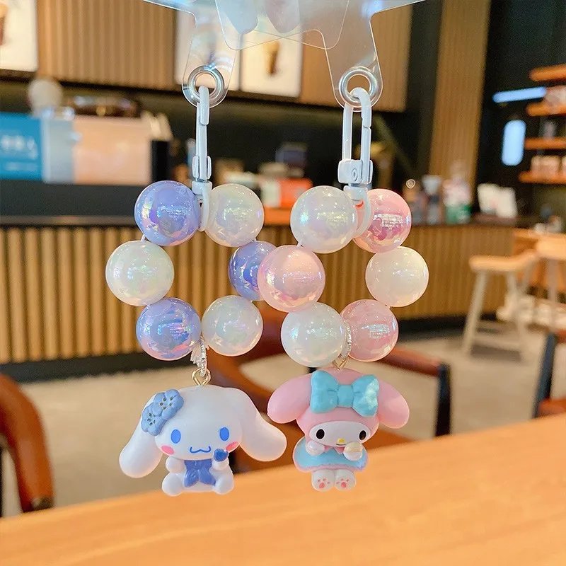 

Cinnamoroll Bag Pendant Kawaii Anime Sanrio My Melody Cute Cartoon Girly Heart Personality Keychain Toy for Girls
