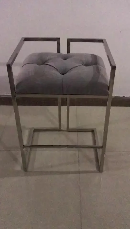 

Contemporary Gold Stainless Steel Counter Chair Luxury Bar Stool