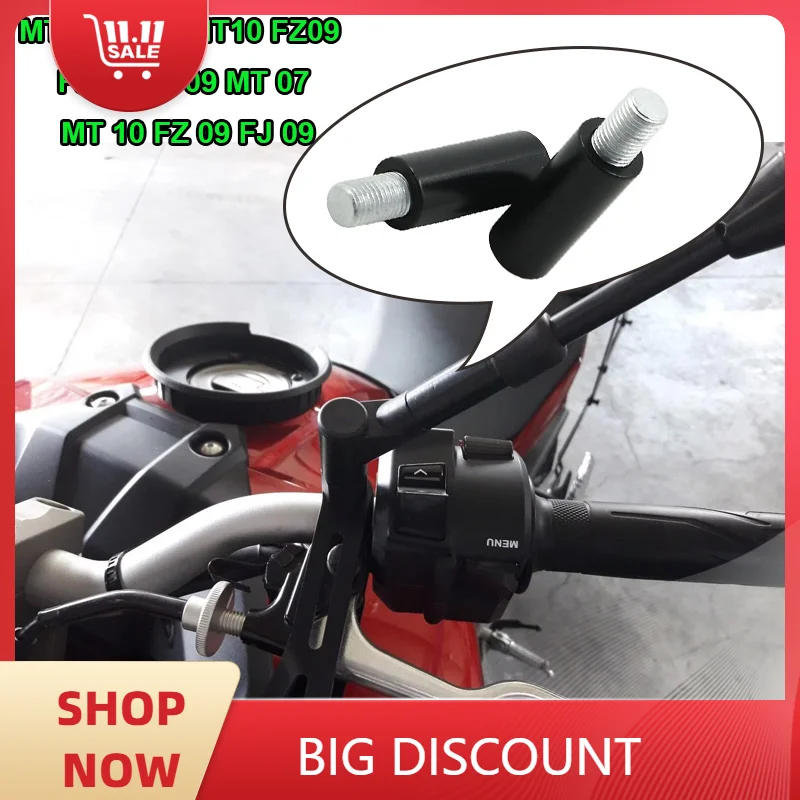 Пара удлинителей зеркал 40 мм для Yamaha MT09 FZ09 FJ09 MT10 MT07 FJ FZ MT 09 10 07 Tracer nake