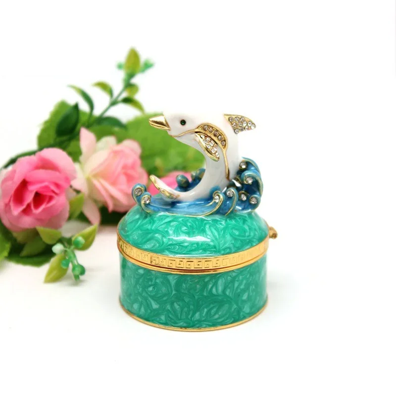 Dolphin Display Trinket Jewelry Box