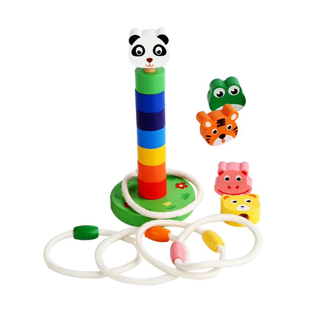 Desktop Toys Kids Ring Toss Game Kids Indoor Toys Holiday Ring Tossing Toy Throwing Hoops Toys Kids Ring Toss