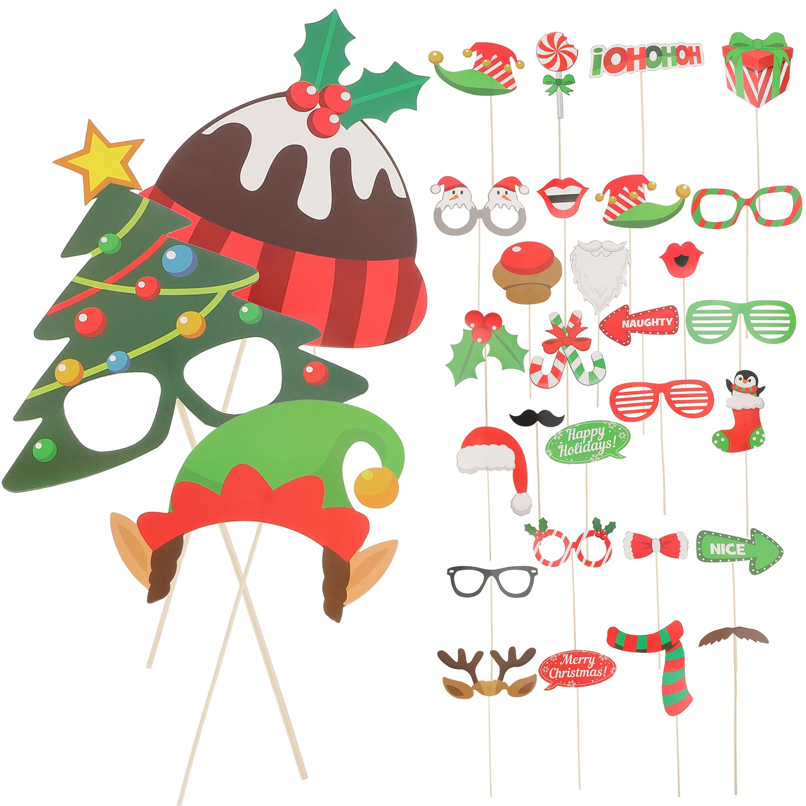 

Christmas Party Propsphoto Prop Photography Booth Favors Accessory Costume Picture Supplies Glasses Accessories Holiday Merry
