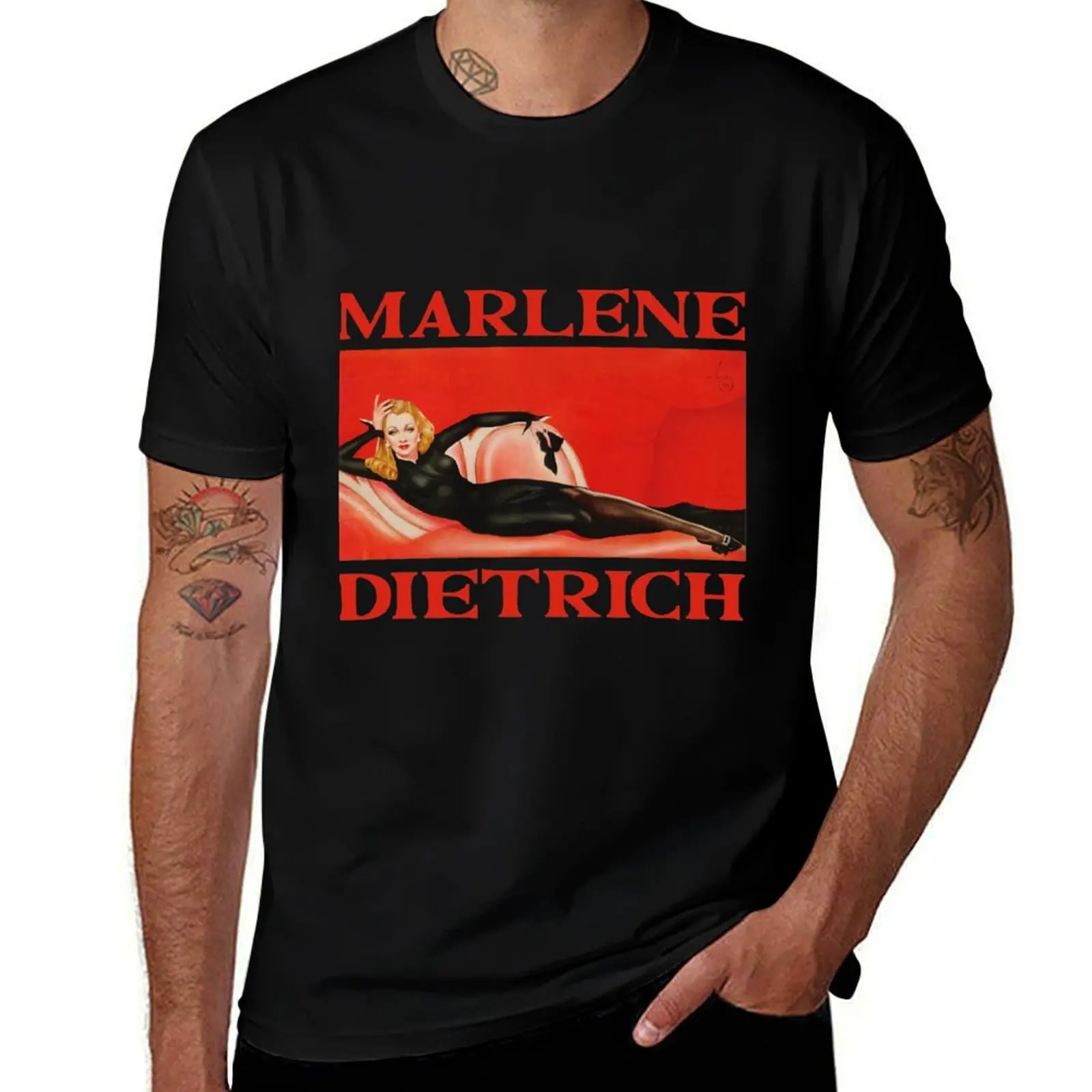 Фото Футболка Marlene Dietrich для повседневной носки, базовая модель с короткими рукавами №1