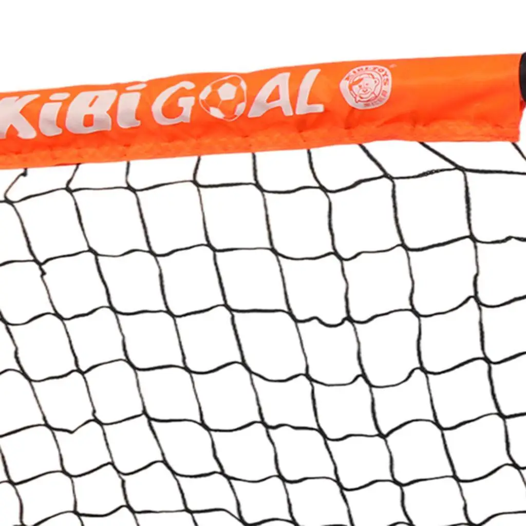 

Kids Soccer Goal Set Backyard Mini Net and Ball Orange with Bag Soccer Pump