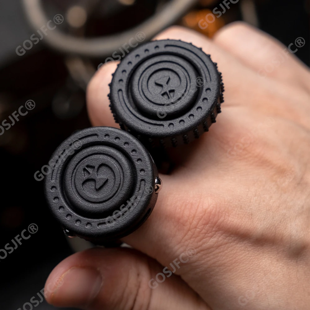 Фото HAOTZ EDC Nuclear Rat Ring Spinner из нейлона, с плотной механической конструкцией, антистрессовая игрушка, фиджет-игрушка для взрослых. №2