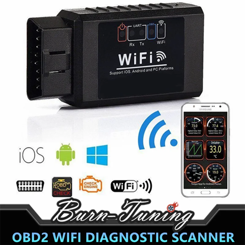 

1 сканер V1.5 Wi-Fi OBD2 ELM327 для Volvo XC60 XC70 XC90 S80 S70 S60 S90 V90 V60 V40 автомобильный диагностический инструмент для Android/IOS