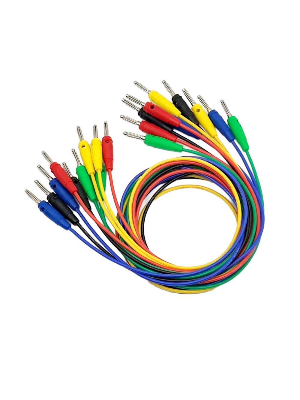 Высокогибкие силиконовые штекеры TL412, длина 1 м, 16awg, диаметром 4 мм, штабелируемые штекеры типа «банан», штекеры для испытаний