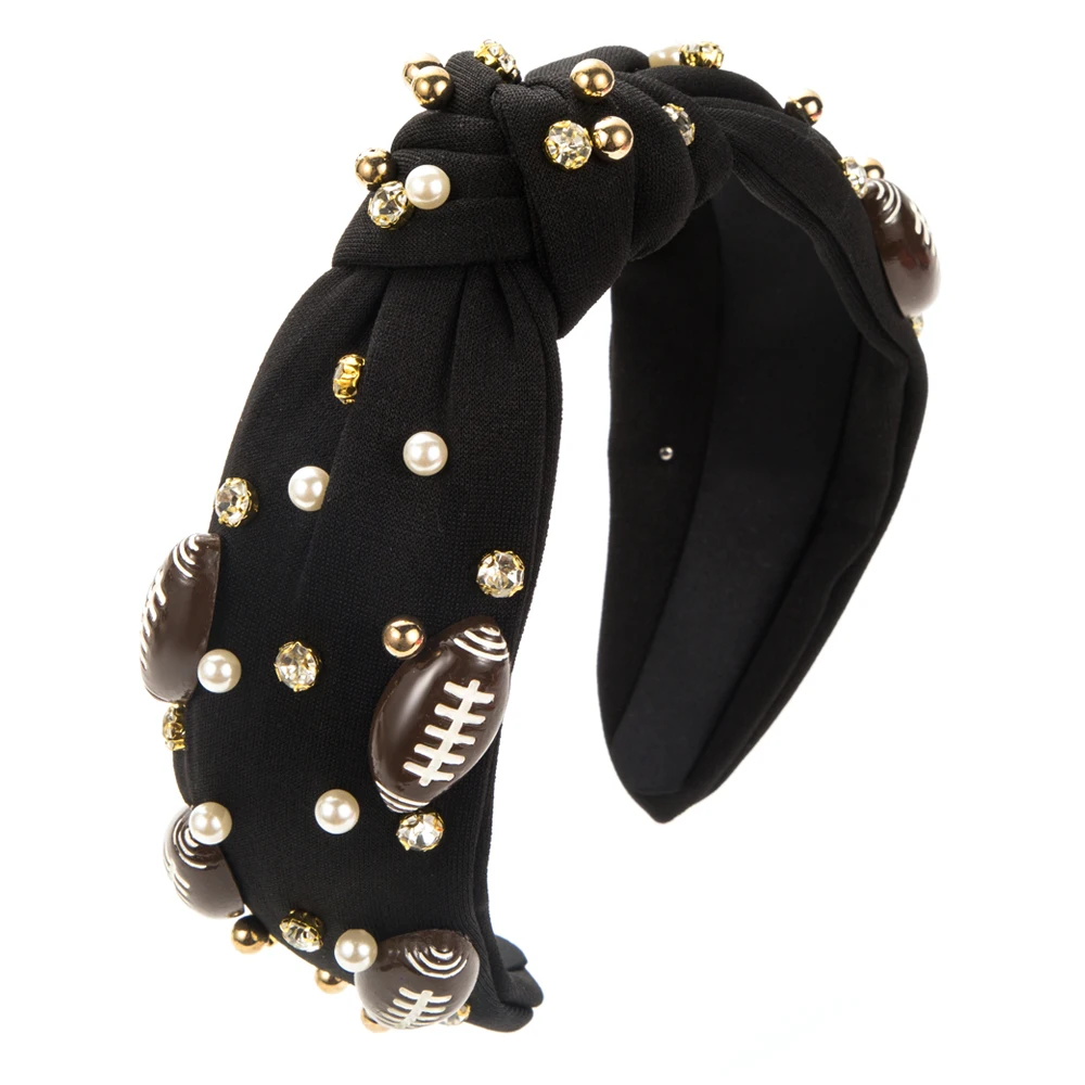 Повязка для волос в стиле регби барокко женщин модная повседневная спортивная