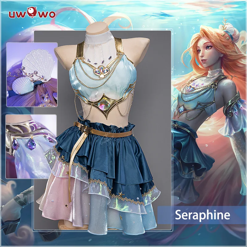 

PRE-SALE океан Серафины косплей игра Лига Легенд/LOL: Prestige Ocean Song Seraphine костюм вечеривечерние сексуальный купальник