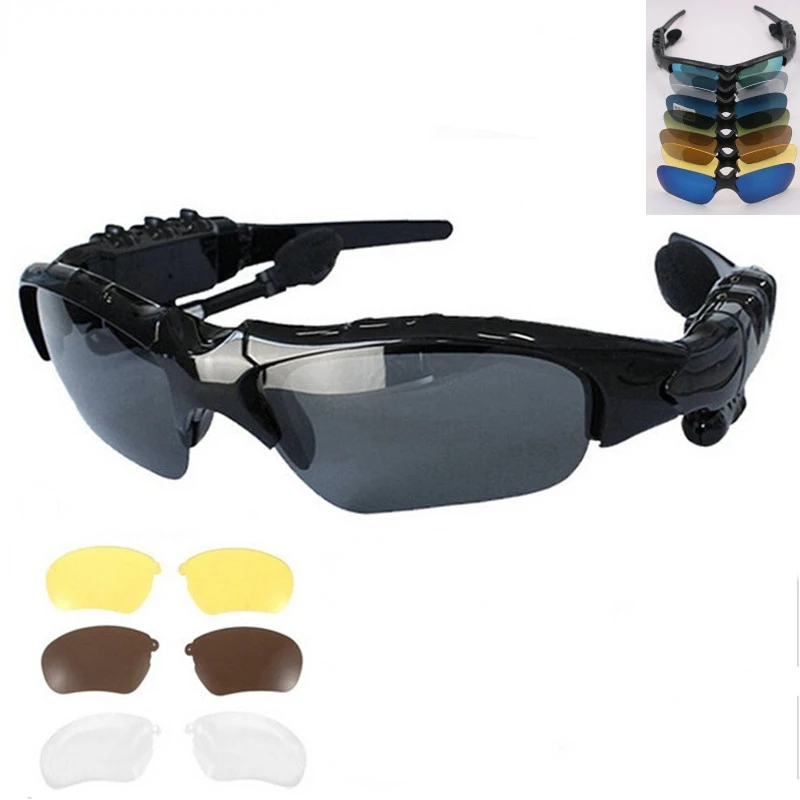 

wireless stereo sports sunglasses, headset with bluetooth 4.1 for driving with phone, mp3 and colorful sunglasses Fashion