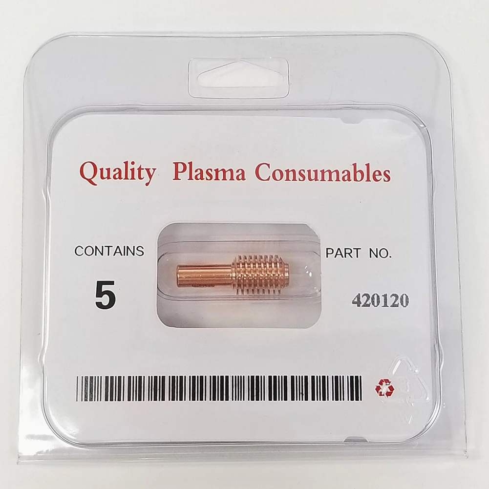 

5pcs 420120 Plasma Cutting Consumables Electrode Kit Fit 30XP Torch Plasma Cutter Consumables Electrode 420120 WSP-00064