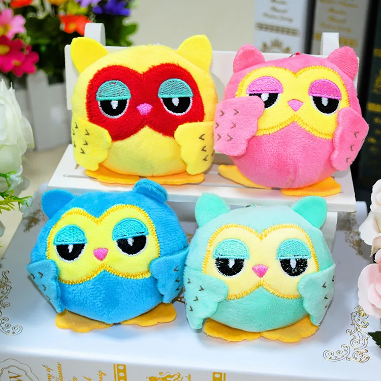 

Cartoon Owl Plush Key Chain Children's Toy Bag Pendant
