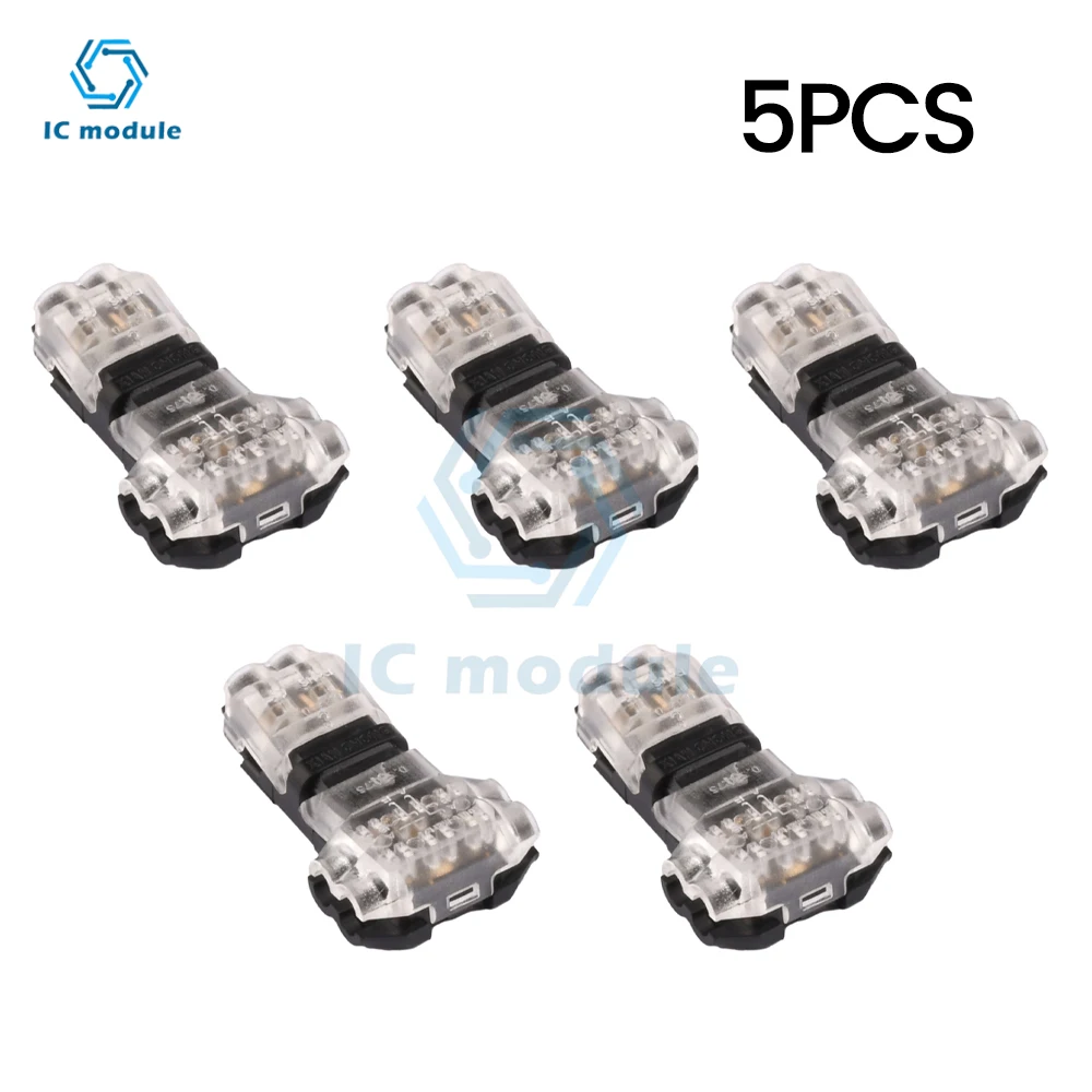 

1/5/10Pcs T-type split-line connector Quick Splice Electrical Cable Crimp Terminals for Wires Wiring 20-22AWG LED Car Connectors