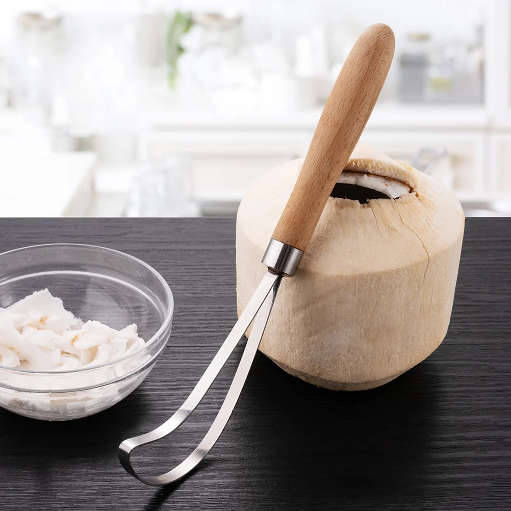 

Stainless Steel Coconut Meat Remover Scraper Coconut Shred Grater Kitchen Coconut Tool