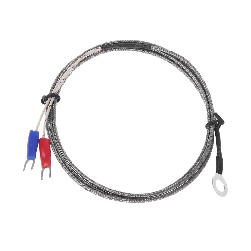

6mm Hole Washer K Type Thermocouple Temperature Sensor Probe with 1M Cable for Industrial Temperature Controller 367D