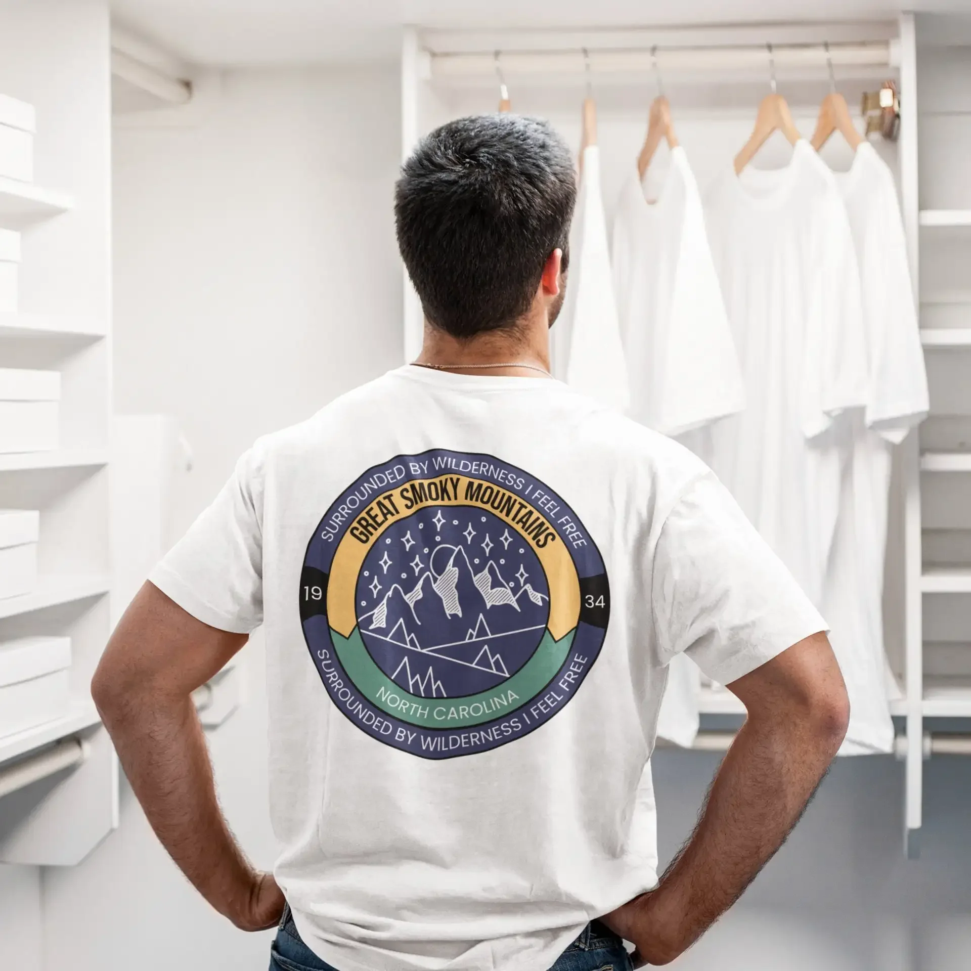 Великие дымчатые горы Северная Каролина США национальный парк футболка