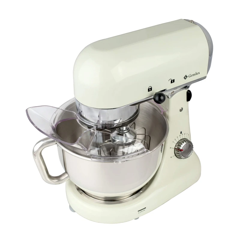 Миксер GEMLUX GL-SM5CR (мощность 1000 Вт 8 скоростей чаша из нержавейки 4 5л двойной крюк для
