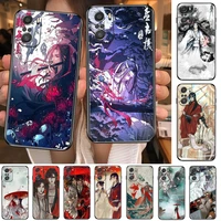 mo dao zu shi anime comic phone case for xiaomi mi 11 lite pro ultra 10s 9 8 mix 4 fold 10t 5g black cover silicone back prett