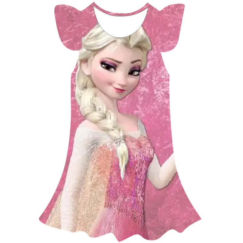 

Summer Frozen 2 Kids Clothes Pretty Disney Little Girls Dresses Frozen Elsa Anna Princess Party Costume Vestidos Clothing 1-10 Y