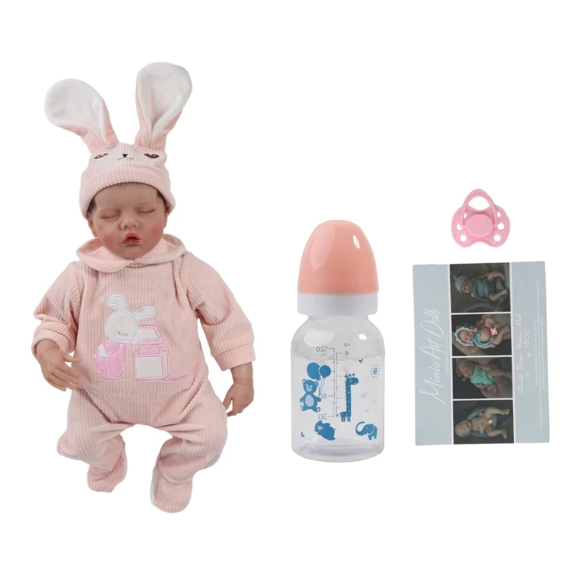 15 7 дюймов Reborns Новорожденные Двойные мягкие одежды жизнь как с закрытым глазом