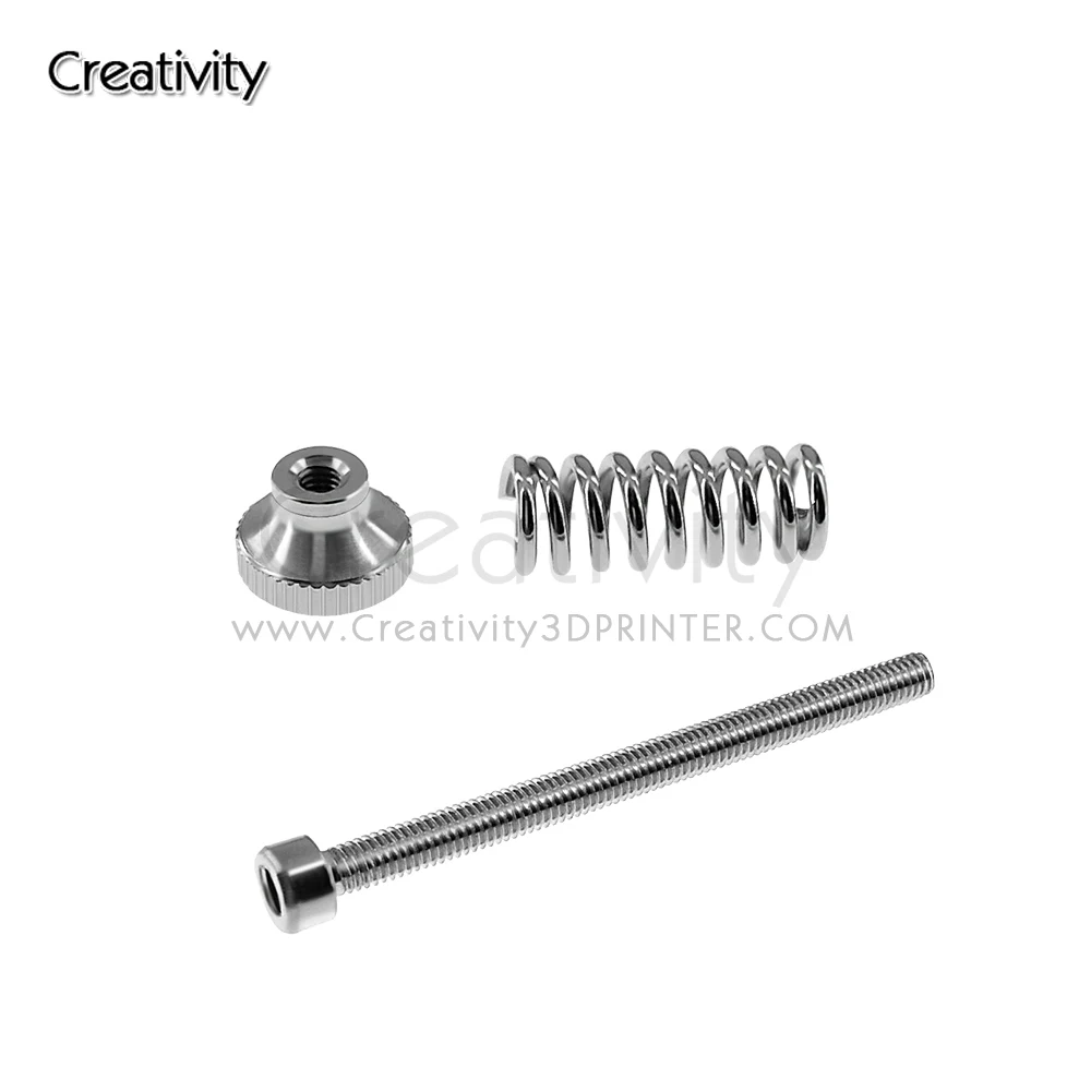 

5pcs 3D printer Leveling components M3 screw Leveling spring Leveling knob suite for 3D printer Heating Bed parts