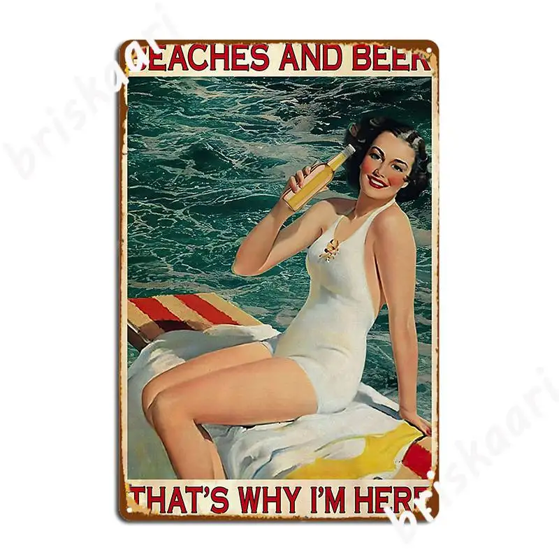 

Плакаты для пляжей и пива, вот почему я здесь плакат, металлический знак, Декор для дома, клуба, пещера, паба, гаража, жестяные плакаты