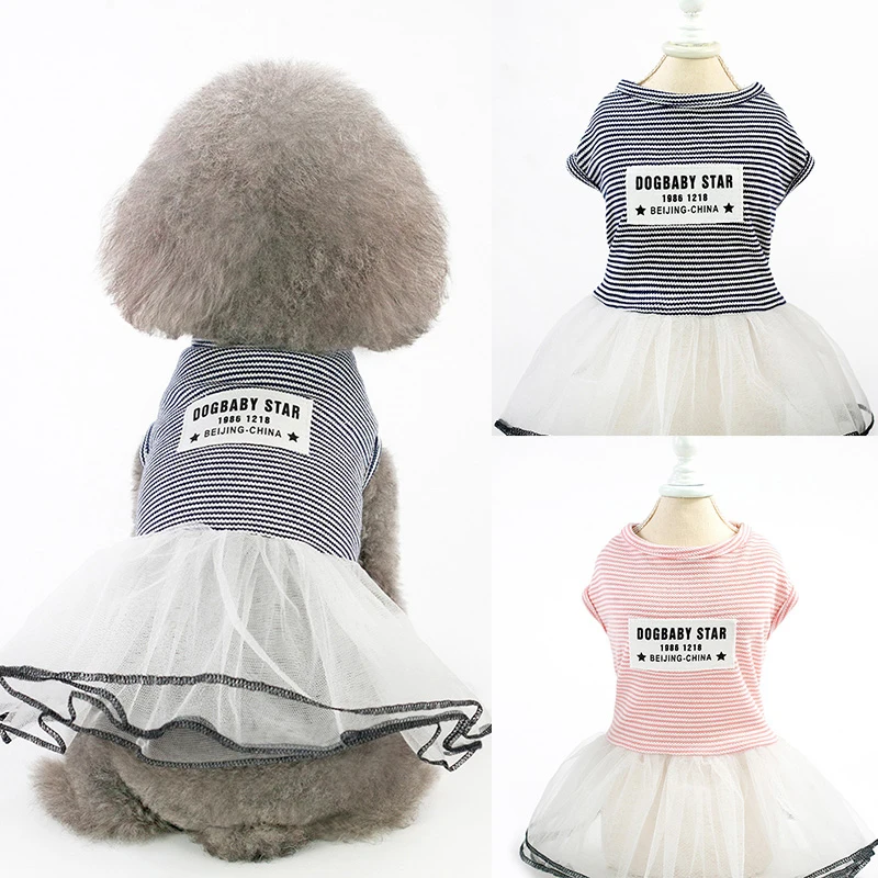 

Summer Dress for Dog Pets Dog Clothes Chihuahua Wedding Dress Skirt Puppy Clothing Spring Dresses for Dogs Jean Pet Clothes