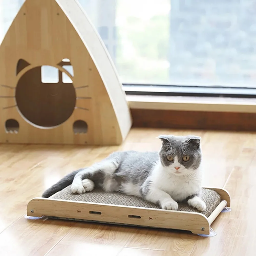 Антицарапки для кошек из картона для защиты когтей, с надписью "Anti Scratch Cat Scratcher Cardboard Cats Protector Scratching Board Wall Shelves Playground Couch Bed Claw Grinder Toys on".