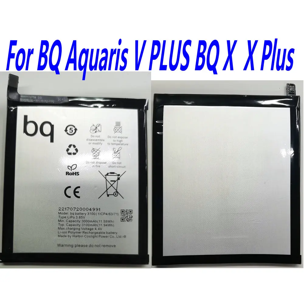 Brand New High Quality 3100mAh BQ battery 3100 Battery For BQ Aquaris V PLUS BQ X  X Plus Mobile Phone