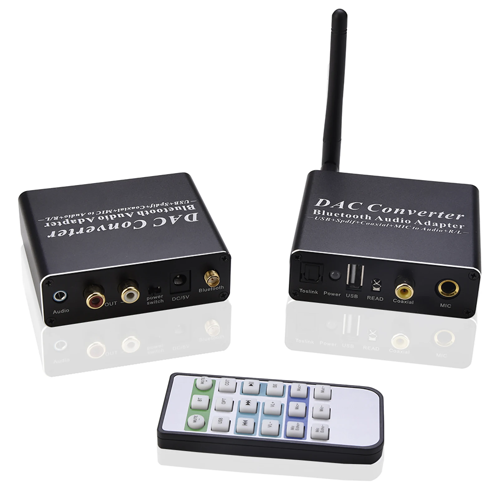 

ЦАП преобразователь Bluetooth аудио адаптер USB + SPDIF + коаксиальный + микрофон для аудио + R/L