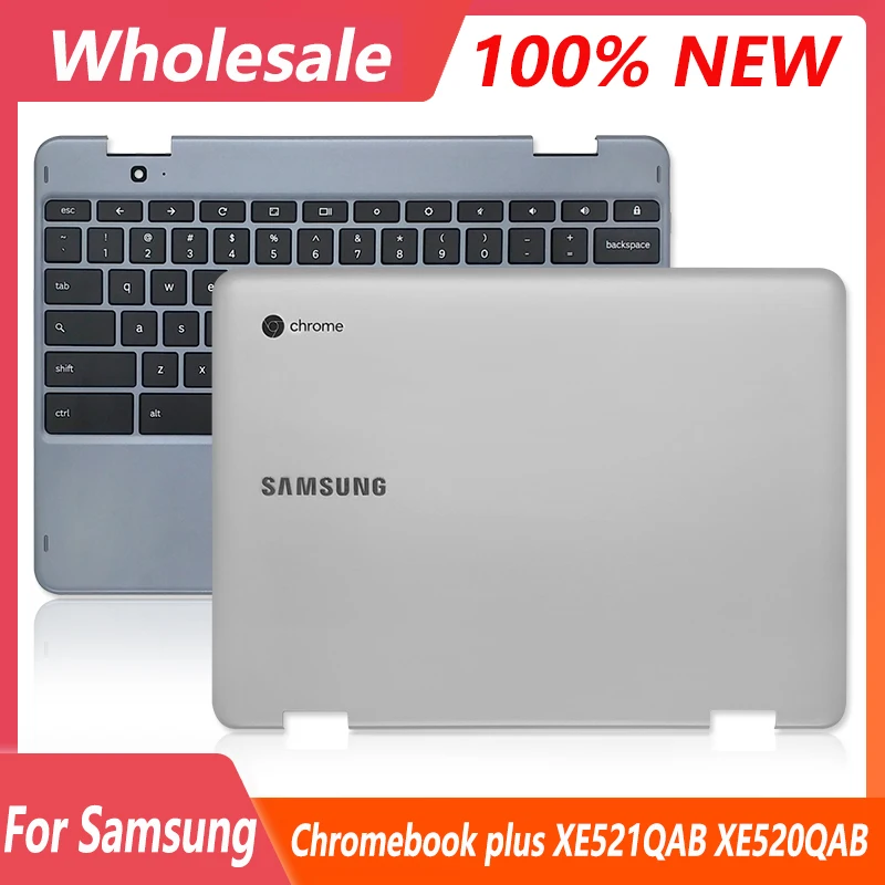 

NEW For Samsung Chromebook plus XE521QAB XE520QAB Laptop LCD Back Cover/Palmrest Upper Case US Keyboard
