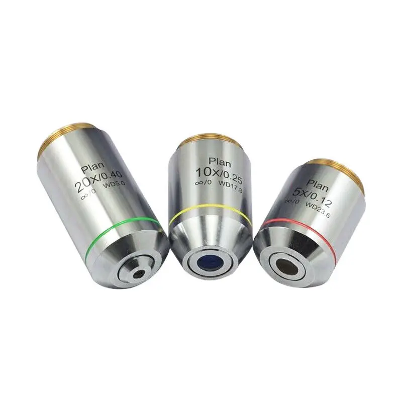 

5X 10X 20X Infinity Plan Objective Lens M25 Thread Infinite Corrected Optical System for Nikon Metallurgical Microscope