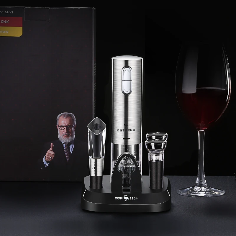 Роскошный сертификат LFGB автоматический Электрический Открыватель для бутылок