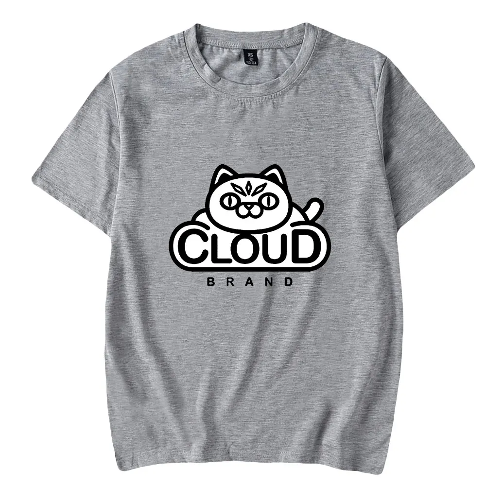 

2022 New Casual Style Unisex Clothes PopularMMOs Cloud Brand Tee Crewneck Short Sleeve Women Men T-shirt Harajuku Streetwear