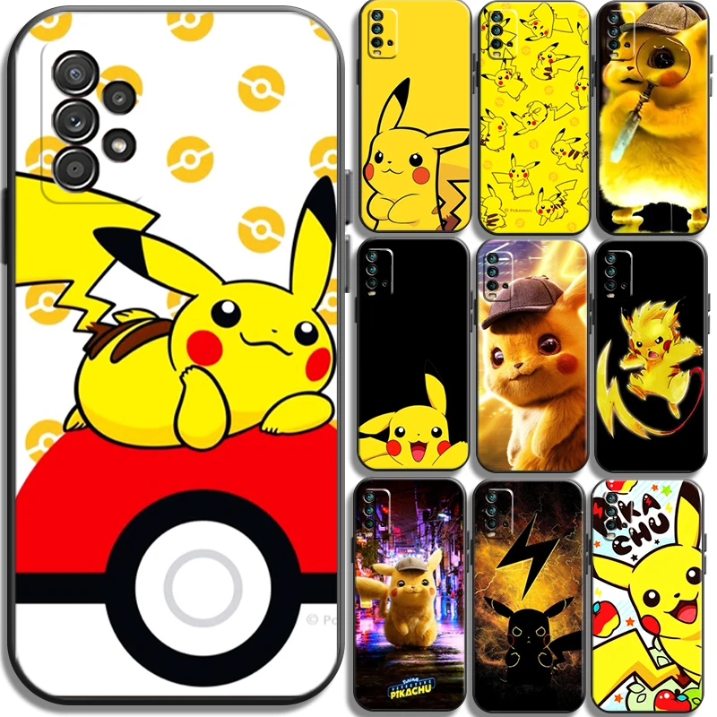 

Pokémon Pikachu Phone Cases For Xiaomi Redmi 9AT 9 9T 9A 9C Redmi Note 9 9 Pro 9S 9 Pro 5G Cases Coque Funda Soft TPU