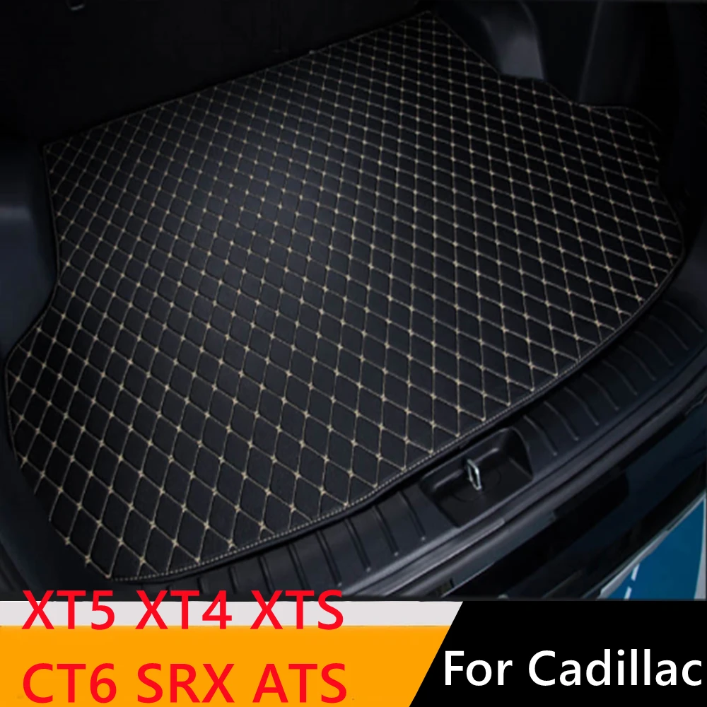 

Sinjayer ALL Weather Car Trunk Mat AUTO Tail Boot Luggage Pad Carpet Cargo Liner Cover Fit For Cadillac XT5 XT4 XTS CT6 SRX ATS